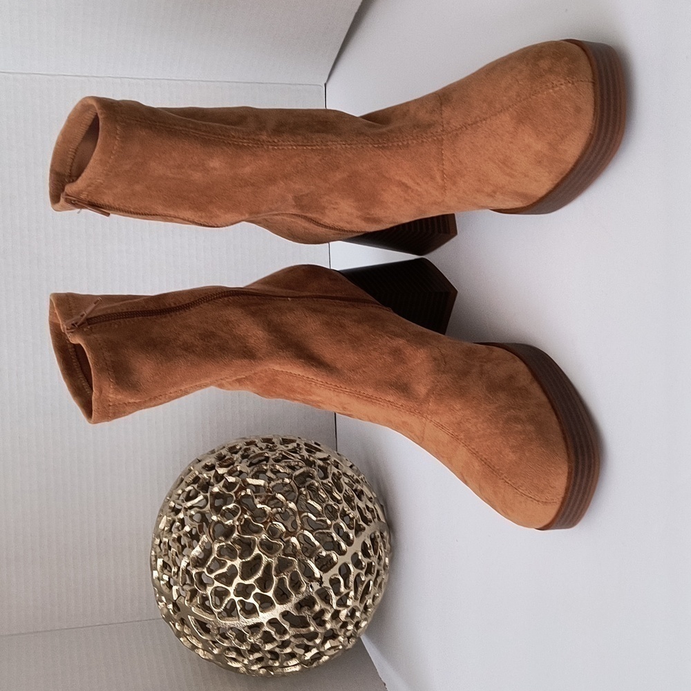 Sugar Nero Platform Bootie Tan Size 10M - Picture 2 of 11